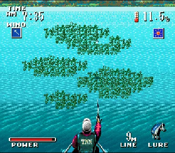 Larry Nixon's Super Bass Fishing (Japan) (Rev 1) screen shot game playing